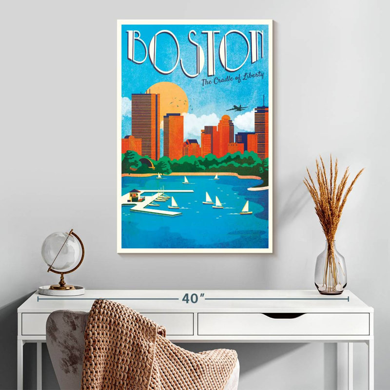 Boston, berceau de la liberté, H 30 po x l 20 po