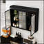 Armoire de rangement arquée à porte en verre avec esthétique moderne et rangement spacieux, parfaite pour toute pièce de votre maison.-364778156