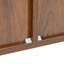 Buffet en bois massif Contemporary Wave Design avec pieds en fer, grande armoire de rangement
