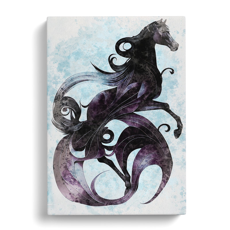 Horse In The Clouds - Wrapped Canvas Print, 50cm H x 35cm W x 3cm D