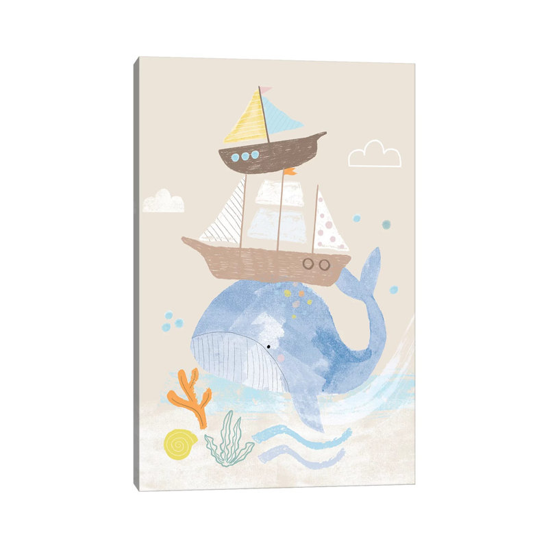 Everyday Under the Sea I 1 Piece Wrapped Canvas Wall Art, 30.48cm H x 20.32cm W x 1.91cm D