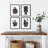 " Wash Your Hands Motivational Set Of 4 Word Art Illustrations Wall Decor Framed Prints " 4 - Pieces-93012423-93012424