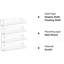 Elizaveta 4 Piece Floating Shelf