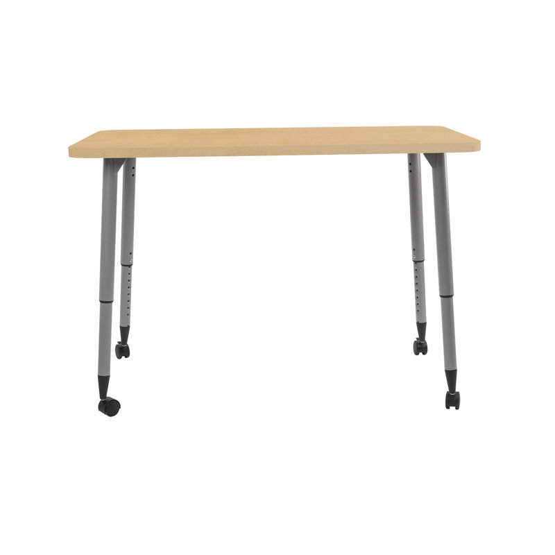 Table d'activité Adapte 24 x 36, 30 po x 48 po, Grain d'érable / argent