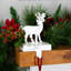 Porte-chaussette de Noël cerf 7,5 po