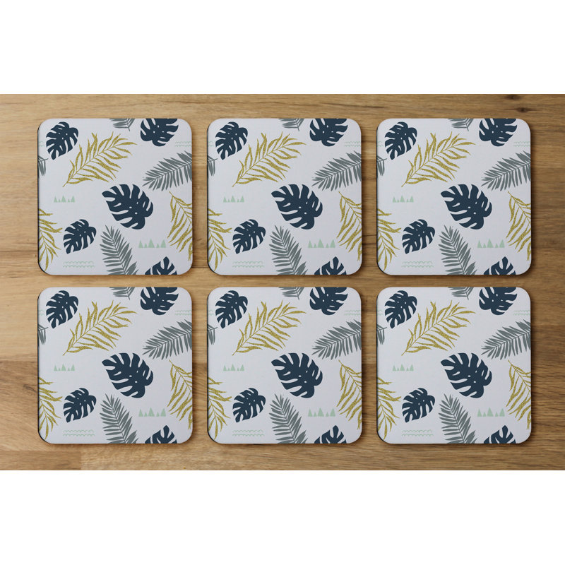 Square 6 Piece Coaster Set