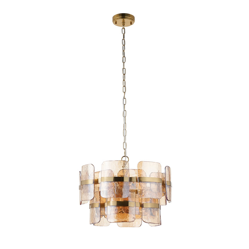 Genevieve Unique/ Statement Chandelier, Champagne Glass, 3 Light