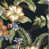Motif floral noir et vert