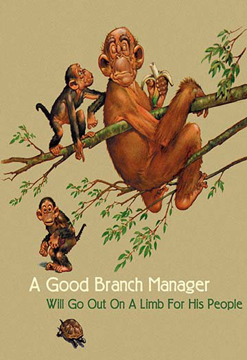 « branch manager » par wilbur pierce, impression, H 30 po x l 20 po