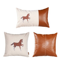 MIKE & Co. NEW YORK Boho Embroidered Horse Set of 4 Throw Pillow