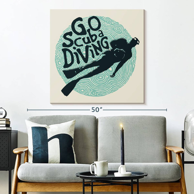 Senne Go Scuba Diving, 33" H x 33" W