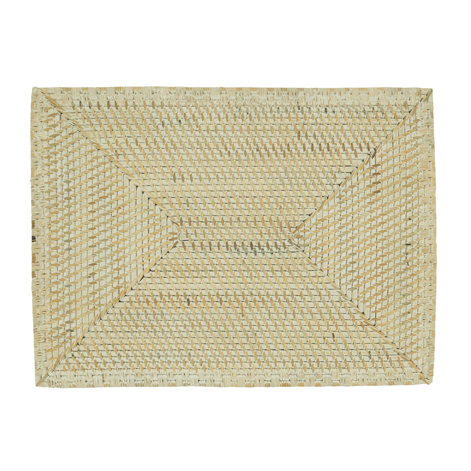 Avignon Collection Avignon Rattan Placemat, White