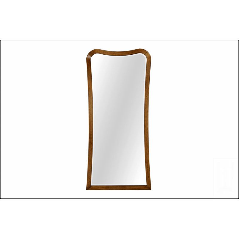 Elegant Full-Length Eucalyptus Wood Floor Mirror, Perfect For Modern And Traditional Decor