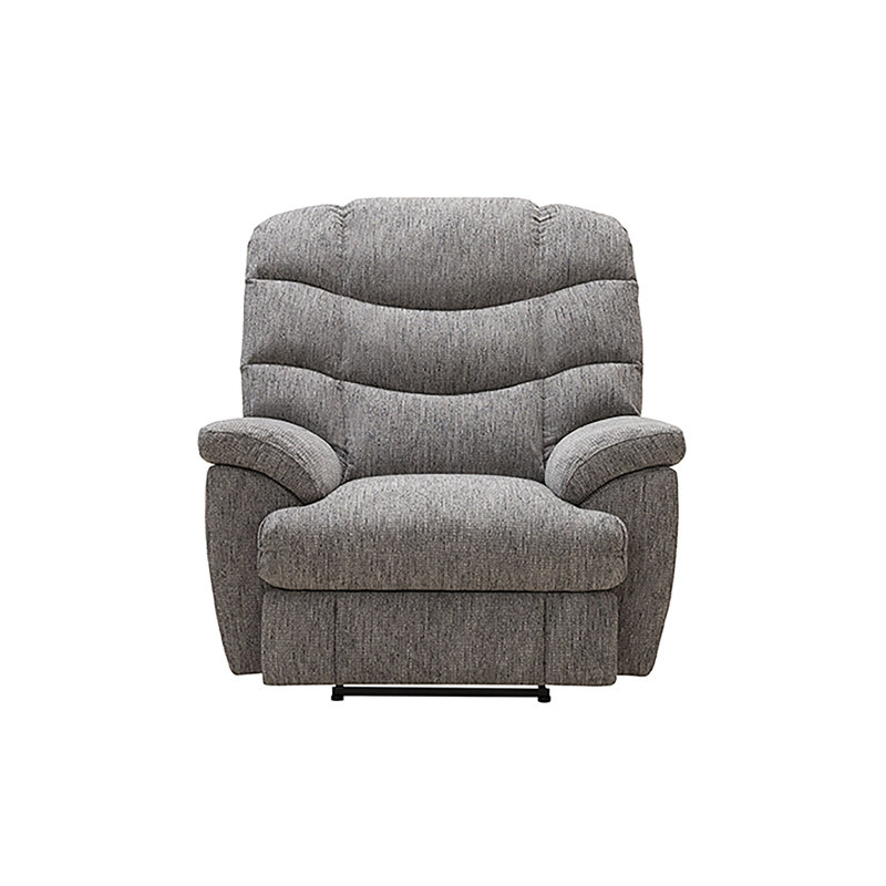 Fauteuil inclinable et oscillant rembourré Sondrea, Gris