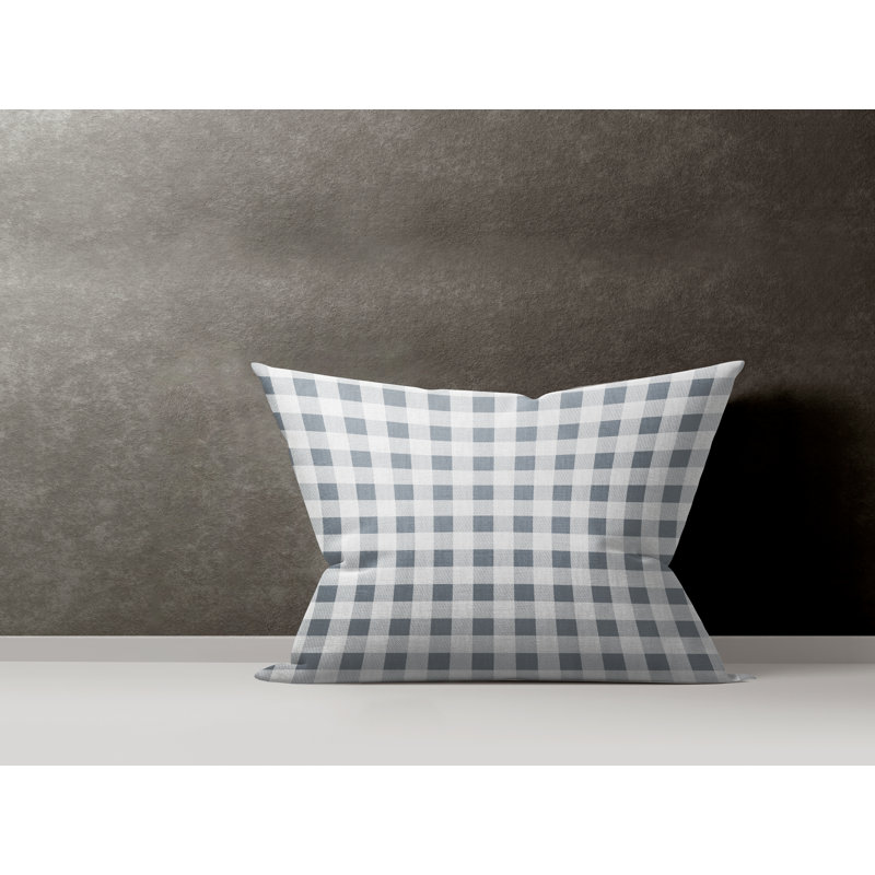  Housse et insert de coussin rectangulaire en coton Margot, Gris
