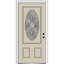 Petite porte d'entrée pré-suspendue ovale en fibre de verre 2 panneaux Grace-1987408876-1987408872