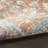8' Denim Blue Oriental Power Loom Distressed Washable Runner Rug