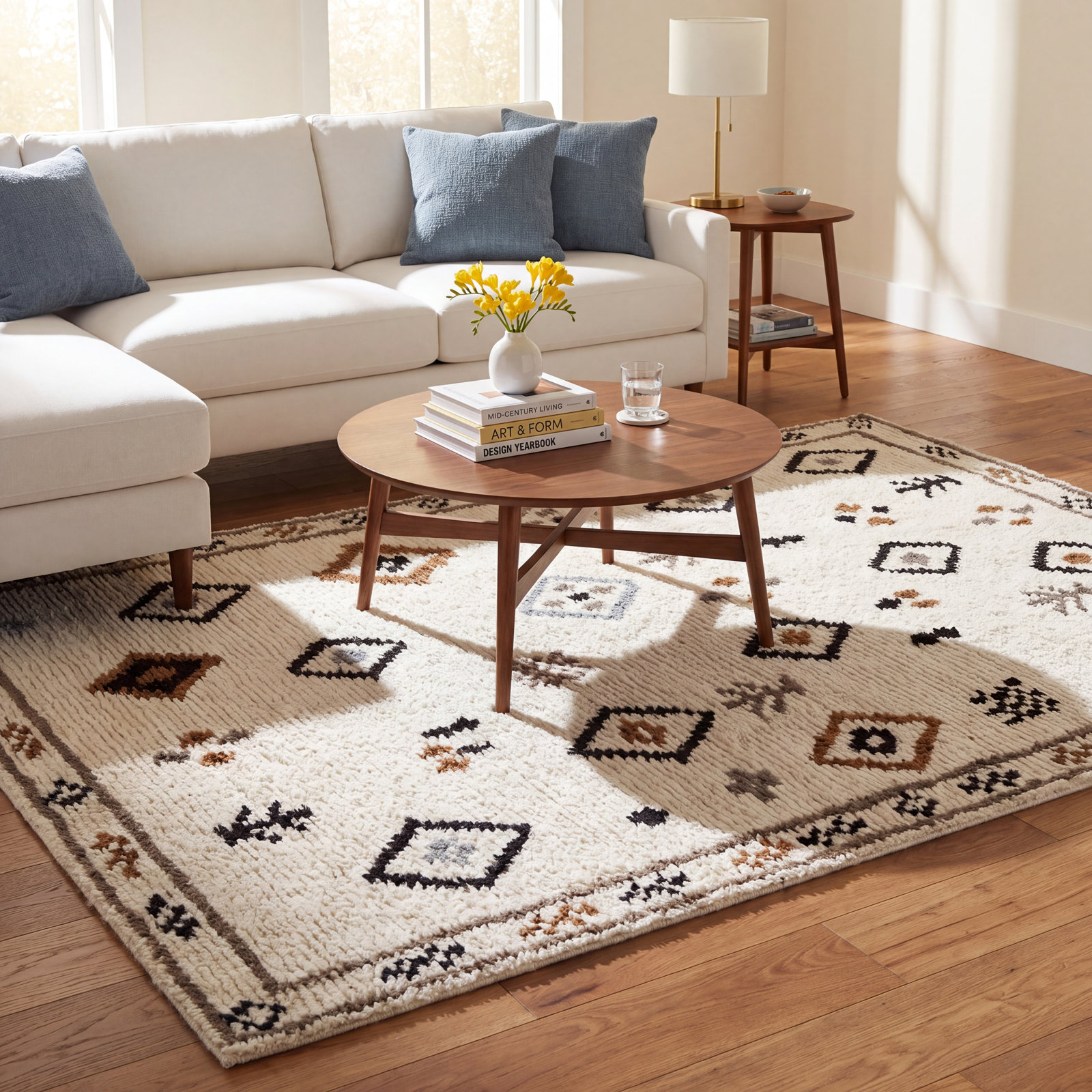 Rivah Hand-Tufted Geometric Rug, Rectangle 5' x 8'