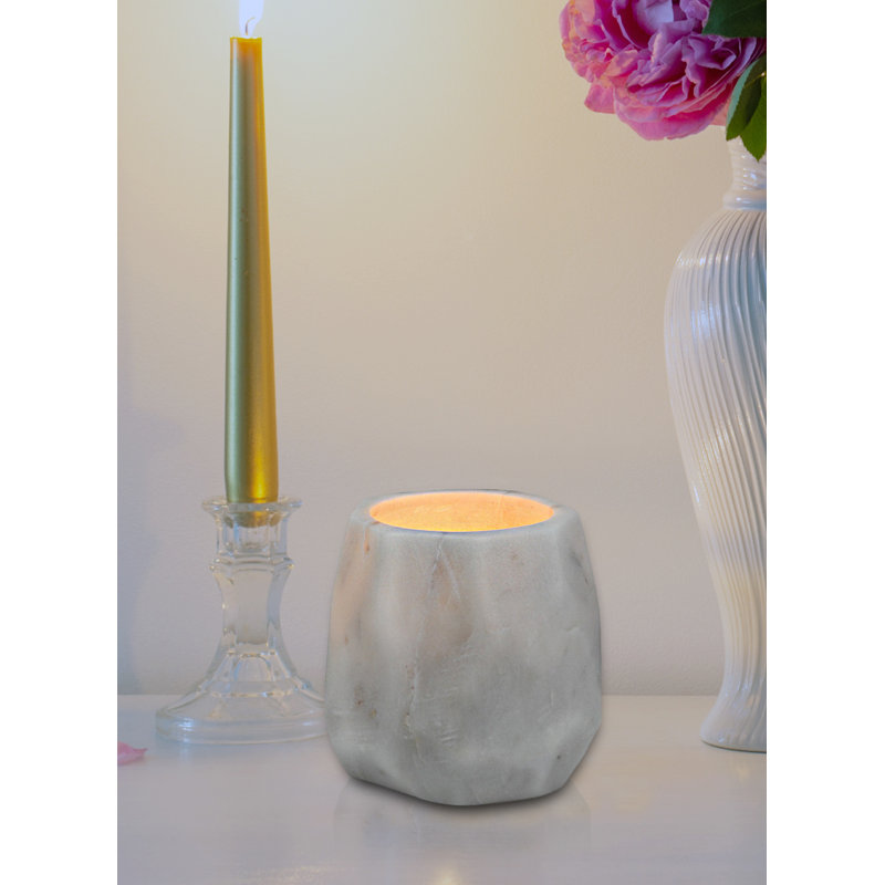 3.25'' H Marble Tabletop Votive Holder
