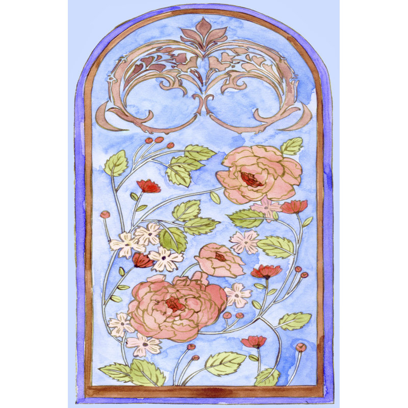 Garden Of Stained Glass I by Melissa Wang - Wrapped Canvas Print, 46 cm H x 30 cm W