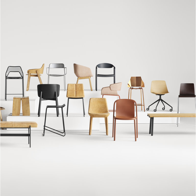Decade Dining Chair, Tomato