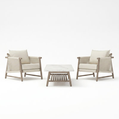 Naomie 8-Person Acacia Patio Seating Group