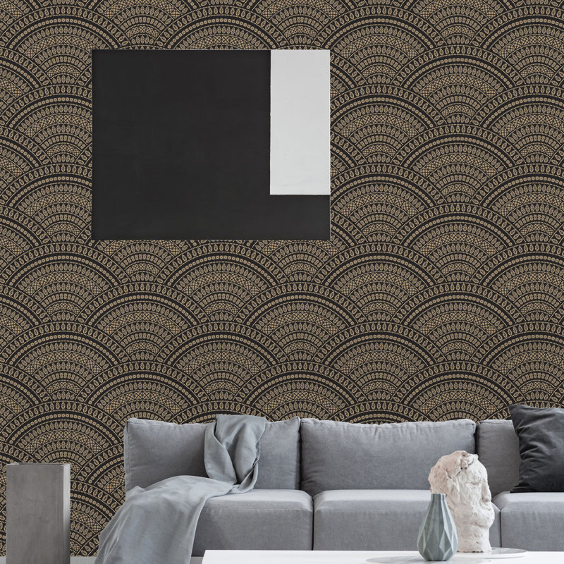 Rouleau de papier peint adhésif Brekstad, L 16,67 po x l 25 po