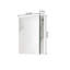 Armoire à pharmacie 20 po x 26 po avec miroir à fixation en surface ou salle de bain encastrée en aluminium
