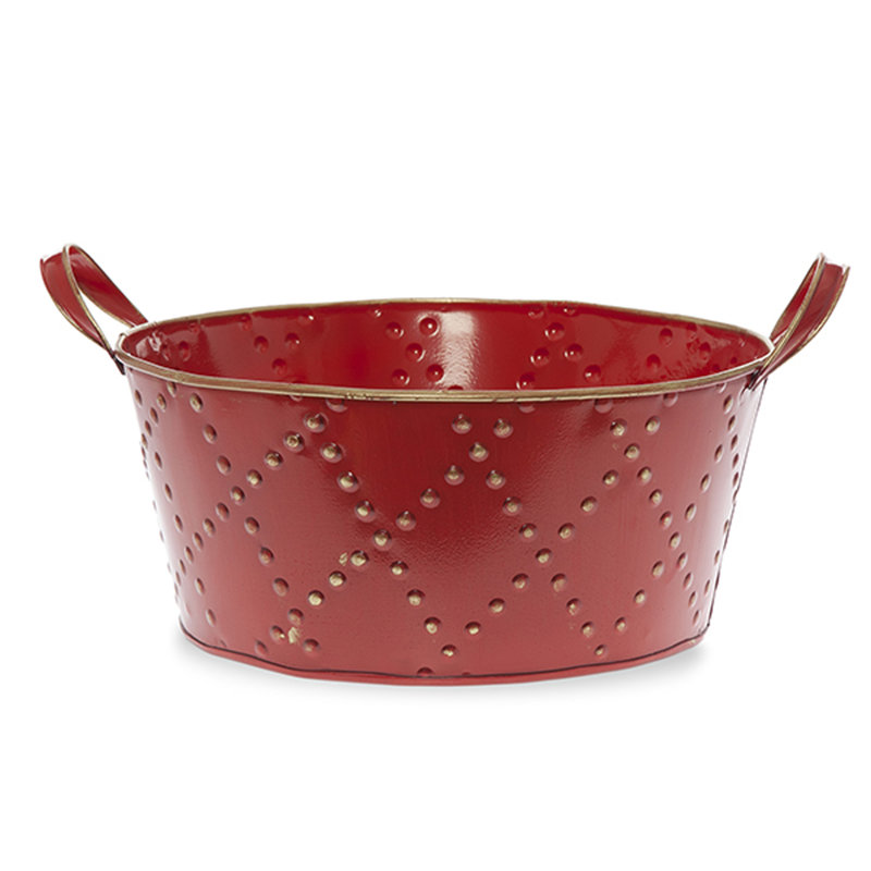 Pot à fleurs Geroskipou, Rouge