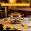 2 Pack 4.5L Round Chafing Dish Buffet Set
