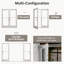 72 po X 84 po Porte commerciale pré-suspendue en aluminium anodisé en deux parties-118377524