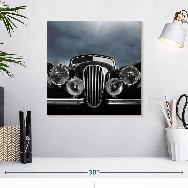 Mehar Classy Black Car, 16" H x 16" W