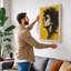 Profile in Yellow Modern - Wrapped Canvas-1844072956-1844072957