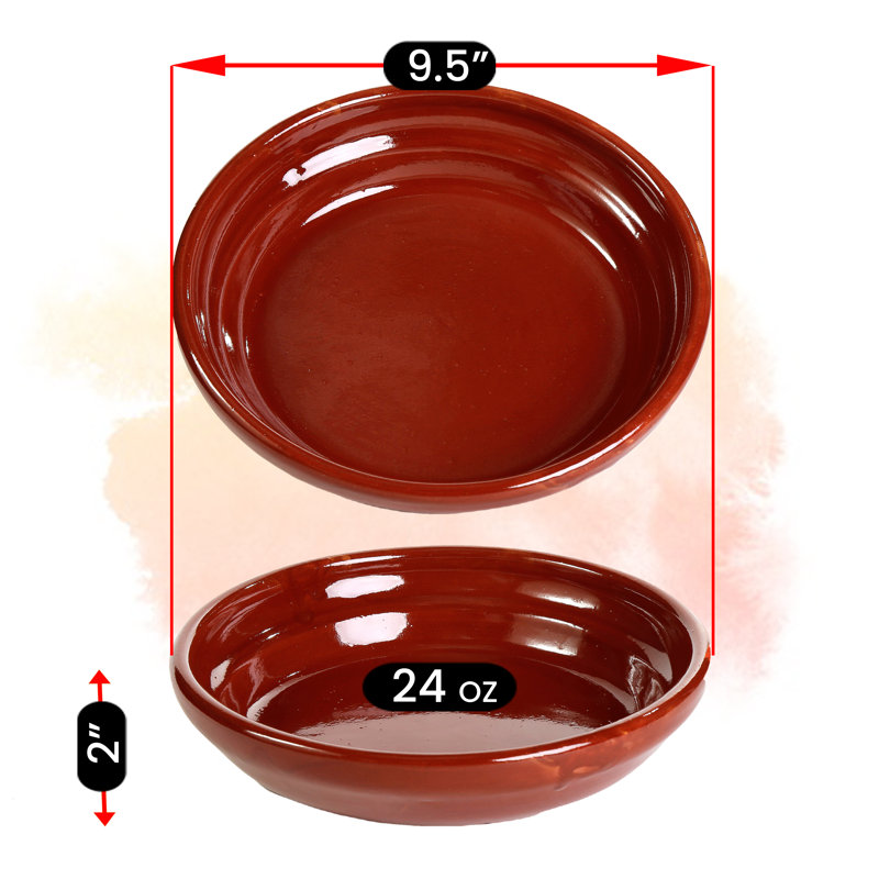 Red Barrel Studio®, Mexican Clay Cazuela Plate, 24 Ounces