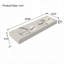 Lavabo de salle de bain en résine de pierre à surface solide blanc mat de 150 cm (59 po) avec design ergonomique
