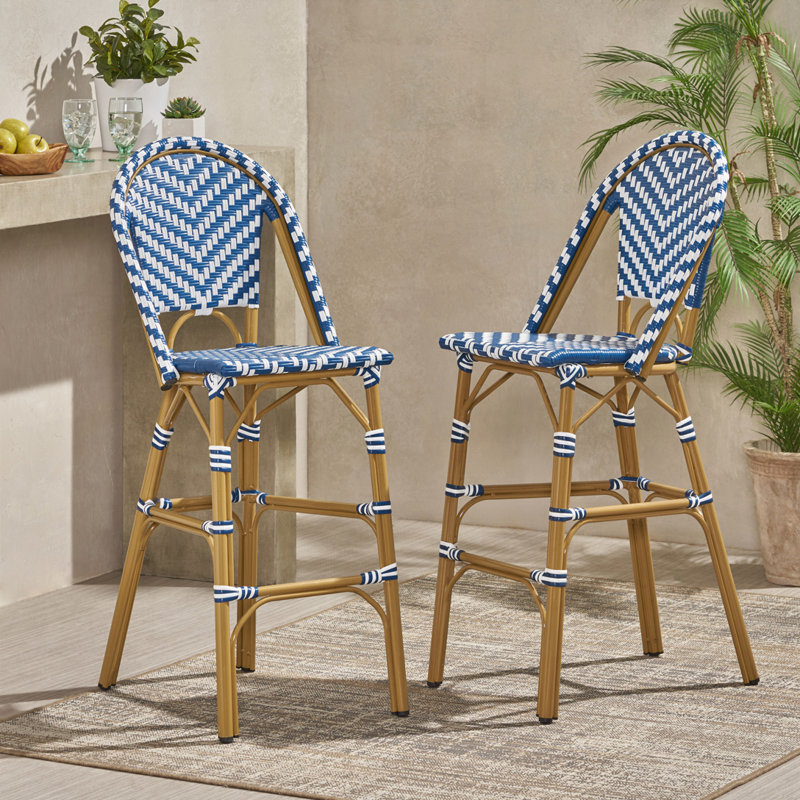 Tabourets de bar en rotin PE