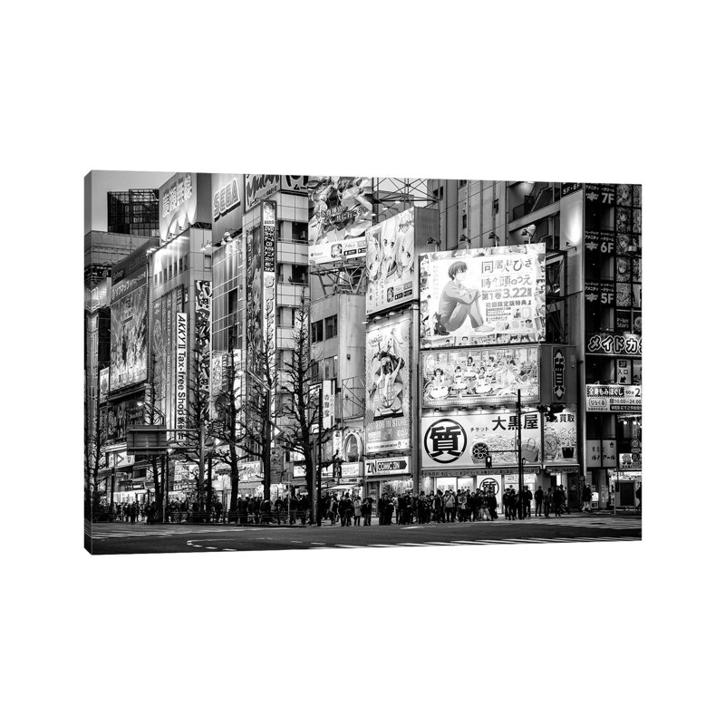 Manga Akihabara 1 Piece Wrapped Canvas Wall Art, 30.48 cm H x 45.72 cm W