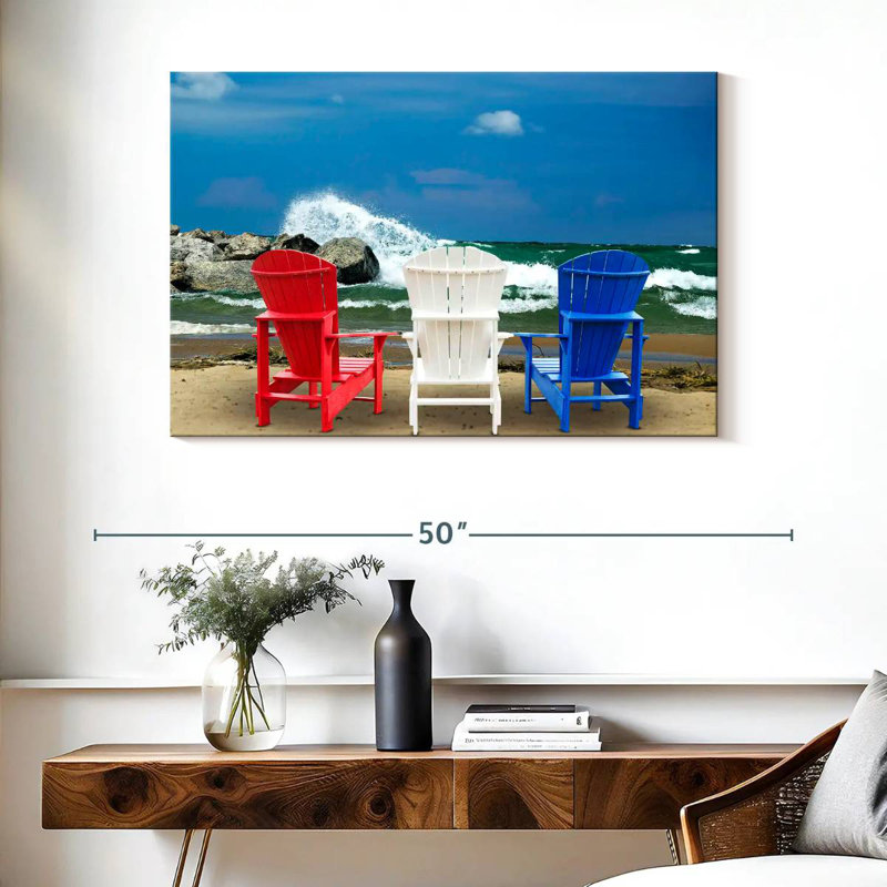 Chaises Gillard patriotiques Gillard, H 26 po x l 39 po