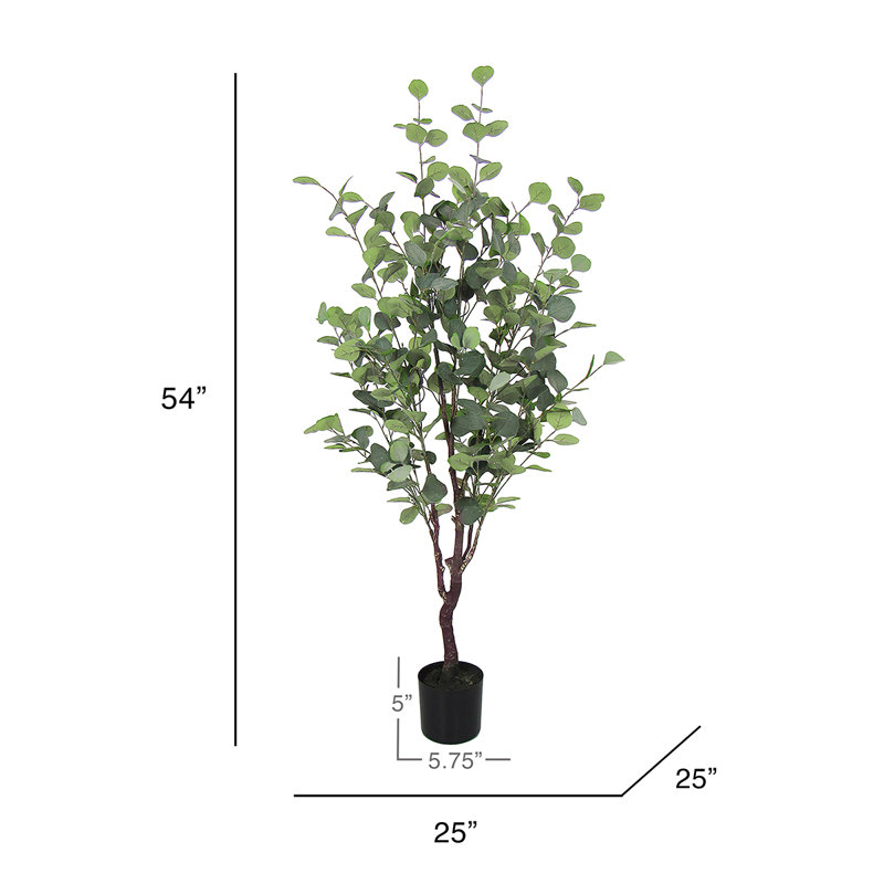 Eucalyptus artificiel en pot 54 "