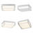 Chrome-Finished Integrated LED Recessed Ceiling Light, Three Color Temperatures-1309100593