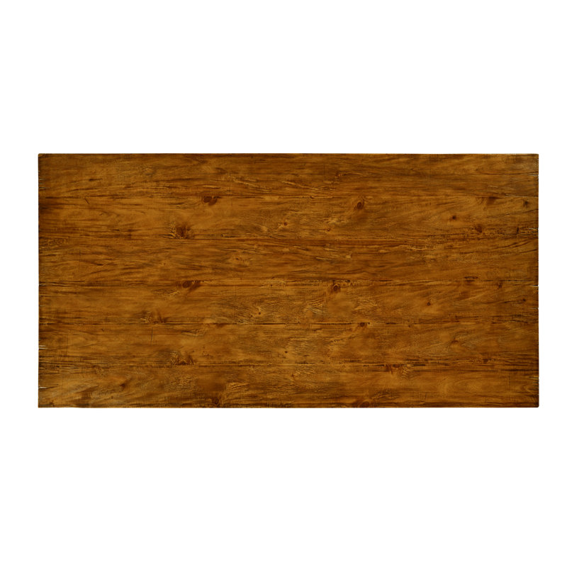 Casually Country Walnut Wood Dining Table, 54" L x 28" W, Country Farmhouse Walnut