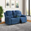 Ensemble de salon inclinable manuel en tissu 3 pièces Nana-557733270