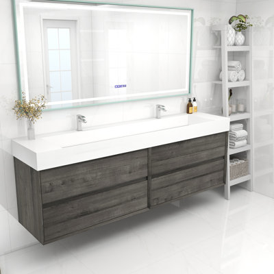 Meuble-lavabo double 84 po