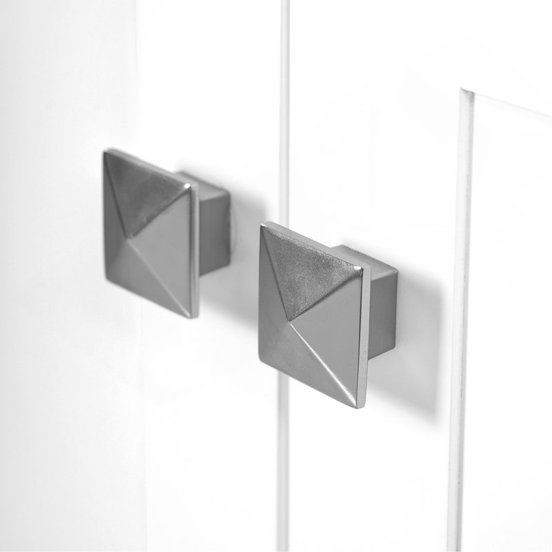 Meuble-lavabo blanc 36 po avec lavabo en céramique, portes à fermeture en douceur, tablettes de rangement doubles et tiroir divisé