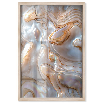 Décoration murale géodésienne «Fluid Preciousness I» par Art Remedy