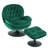 Zenon Velvet Swivel Accent Chair with Ottoman-991307797