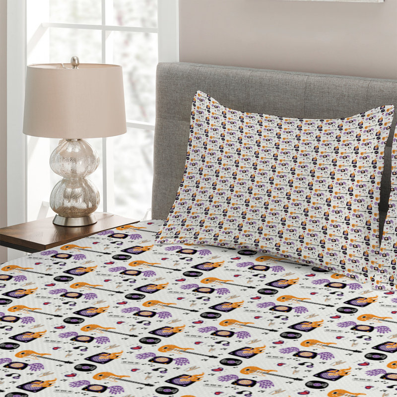 Coverlet, King Bedspread + 2 Shams