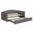 Twin Size Daybed With Extended Pop Up Trundle,Space-Saving Twin To King Design-279449519