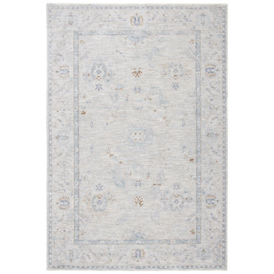 Tapis gris clair tissé à la machine, 10% polypropylène, 90% polyester Lauren Ralph Lauren Duncan