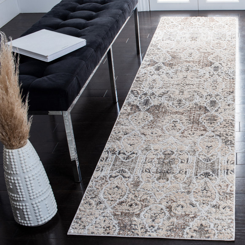 Mayflower Performance Damask Rug, Runner 2'2" x 9'